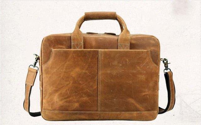 Woosir Leather Briefcase for Men 16 Inches Laptop Bag - 图片 8