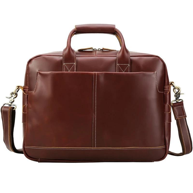 Woosir Leather Briefcase for Men 16 Inches Laptop Bag - 图片 10