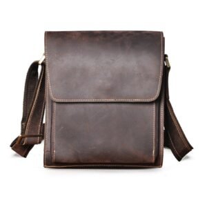Woosir Genuine Leather Messenger Shoulder Bag for Men