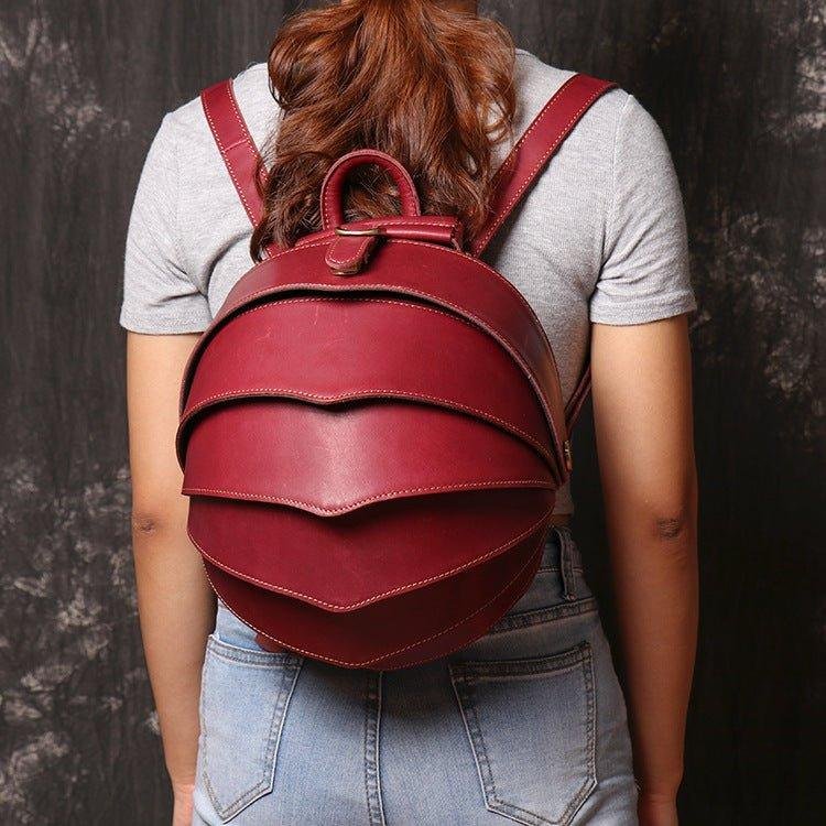 Pangolin Vintage Leather Backpack for Men - 图片 5