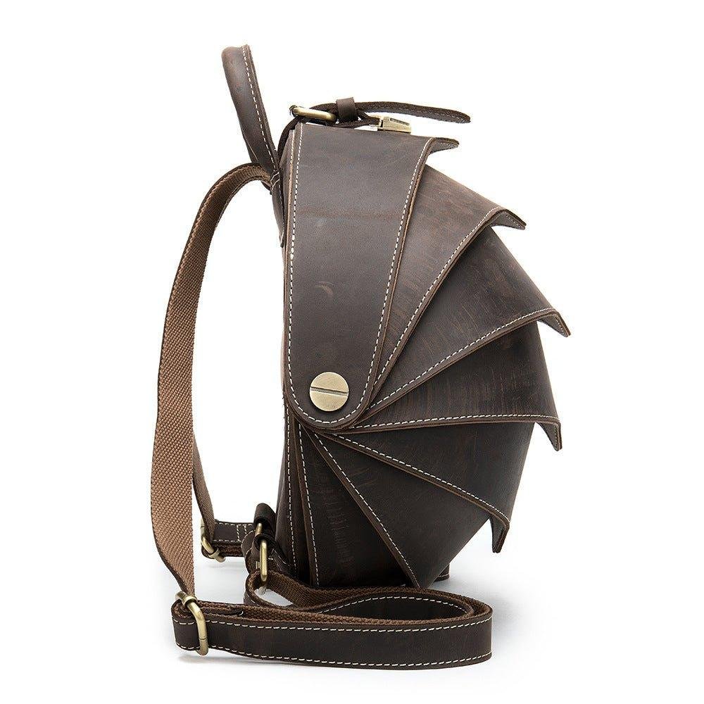 Pangolin Vintage Leather Backpack for Men - 图片 14