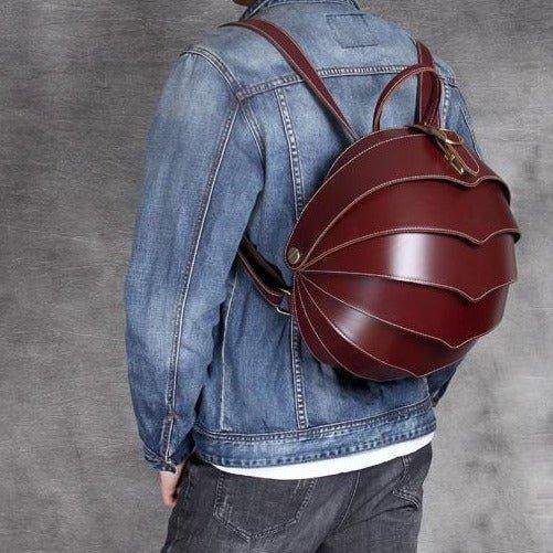 Pangolin Vintage Leather Backpack for Men - 图片 3