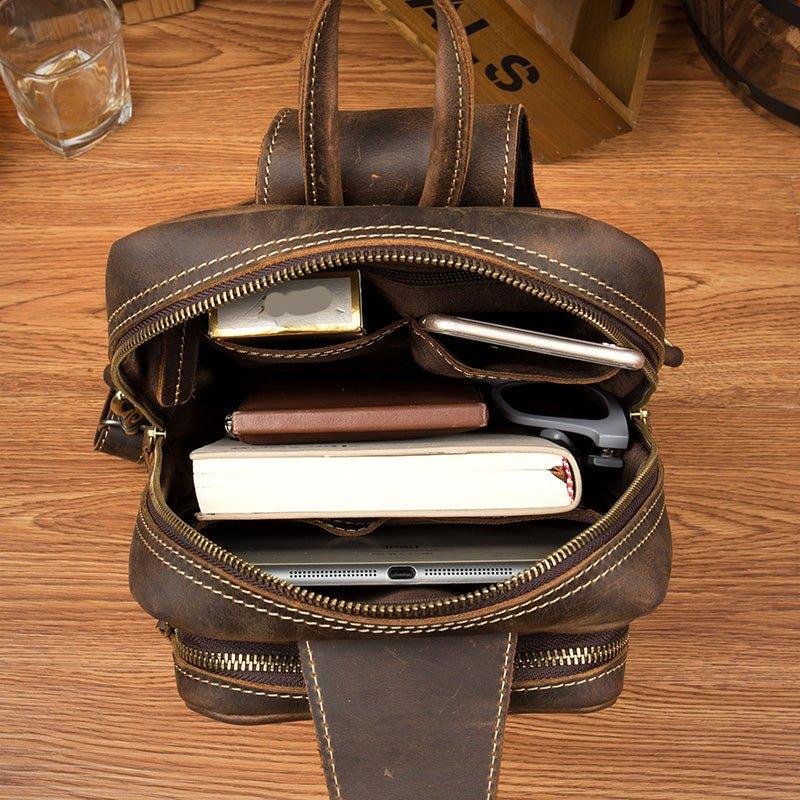 Mens Sling Bag for Mens in Leather - 图片 5