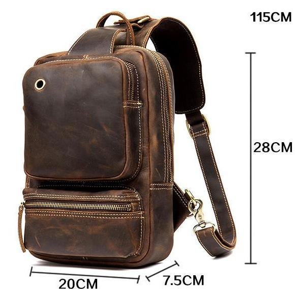 Mens Sling Bag for Mens in Leather - 图片 11