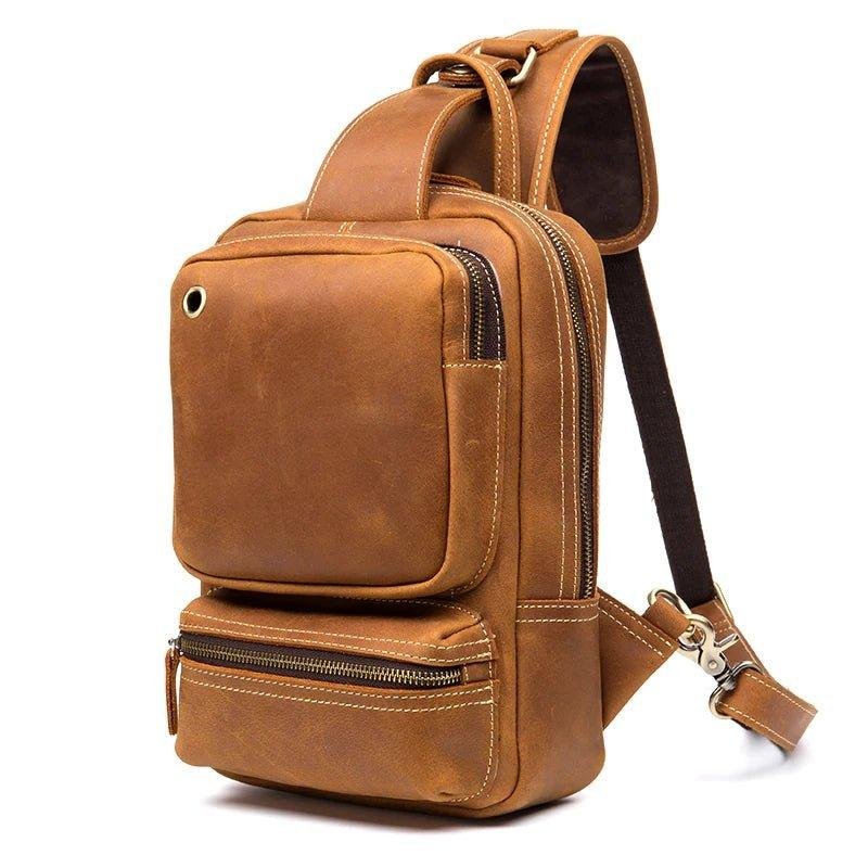 Mens Sling Bag for Mens in Leather - 图片 13