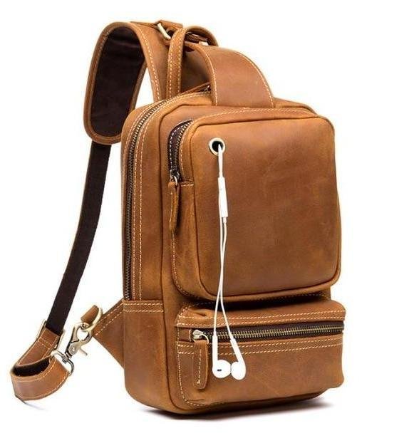 Mens Sling Bag for Mens in Leather - 图片 10